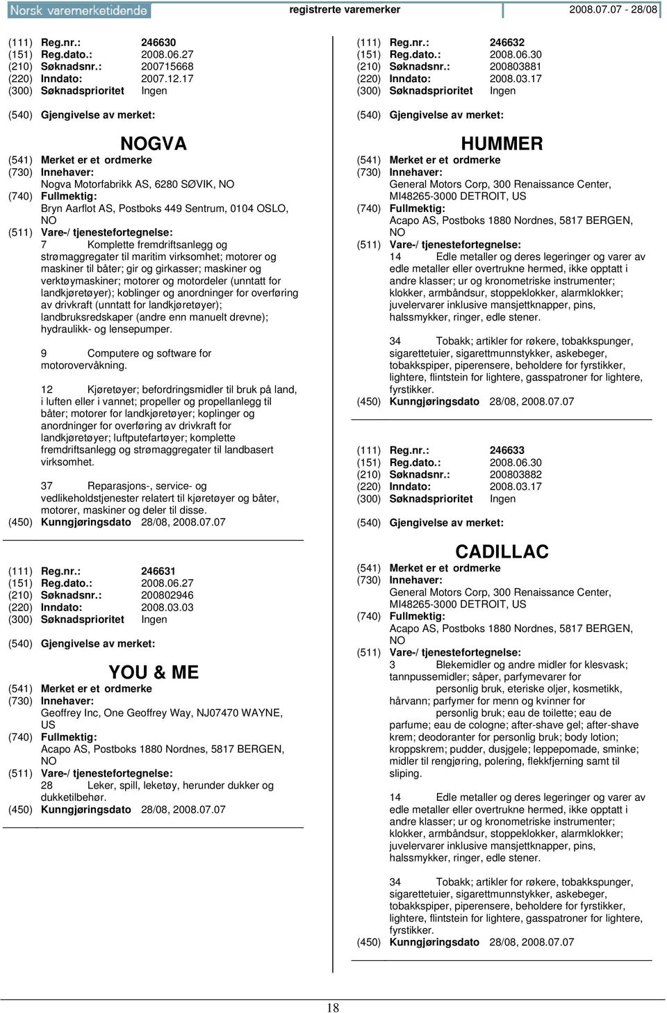 og girkasser; maskiner og verktøymaskiner; motorer og motordeler (unntatt for landkjøretøyer); koblinger og anordninger for overføring av drivkraft (unntatt for landkjøretøyer); landbruksredskaper