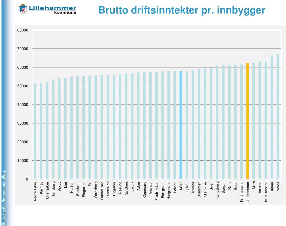 Lørenskog Ringsaker Ålesund Sandnes Larvik Asker Oppegård Arendal Fredrikstad Porsgrunn Haugesund Halden