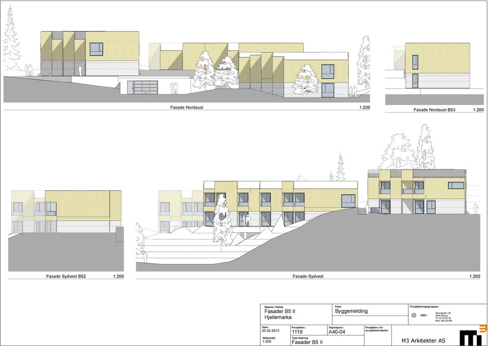 Fasader B5 II Hjellemarka Byggemelding