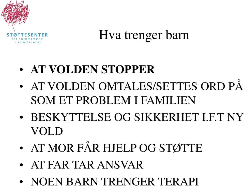 BESKYTTELSE OG SIKKERHET I.F.