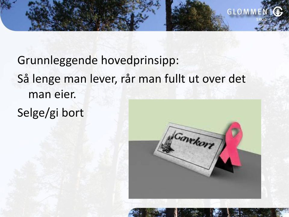 man lever, rår man fullt