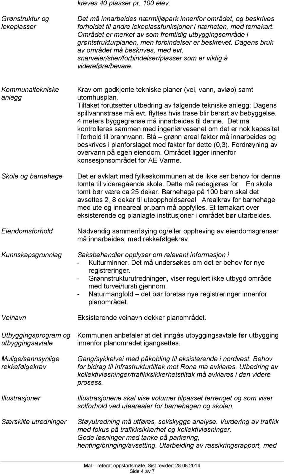 snarveier/stier/forbindelser/plasser som er viktig å videreføre/bevare.