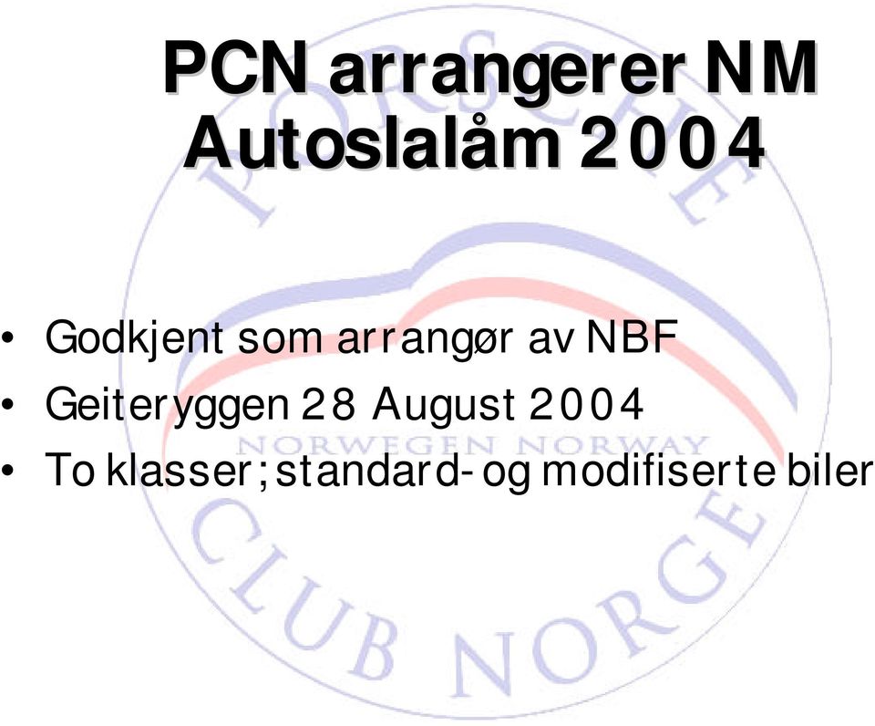 NBF Geiteryggen 28 August 2004