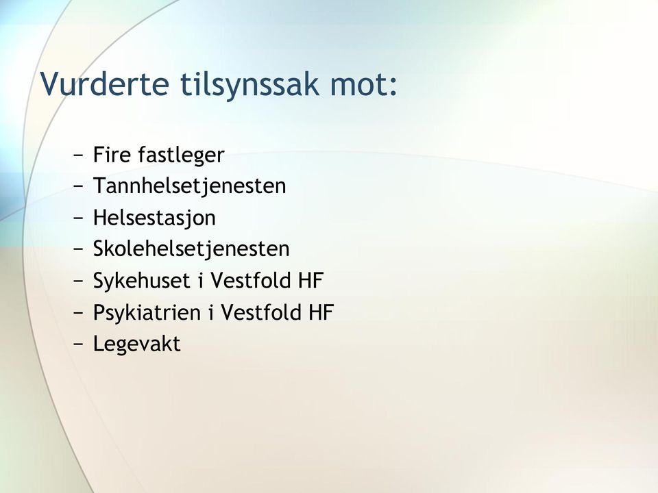 Helsestasjon Skolehelsetjenesten