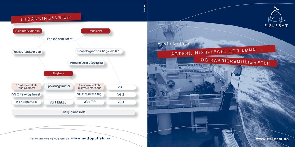 .. Allmennfaglig påbygging OG KARRIEREMULIGHETER Fagbrev 2 års lærekontrakt fiske og fangst Opplæringskontor 2 års