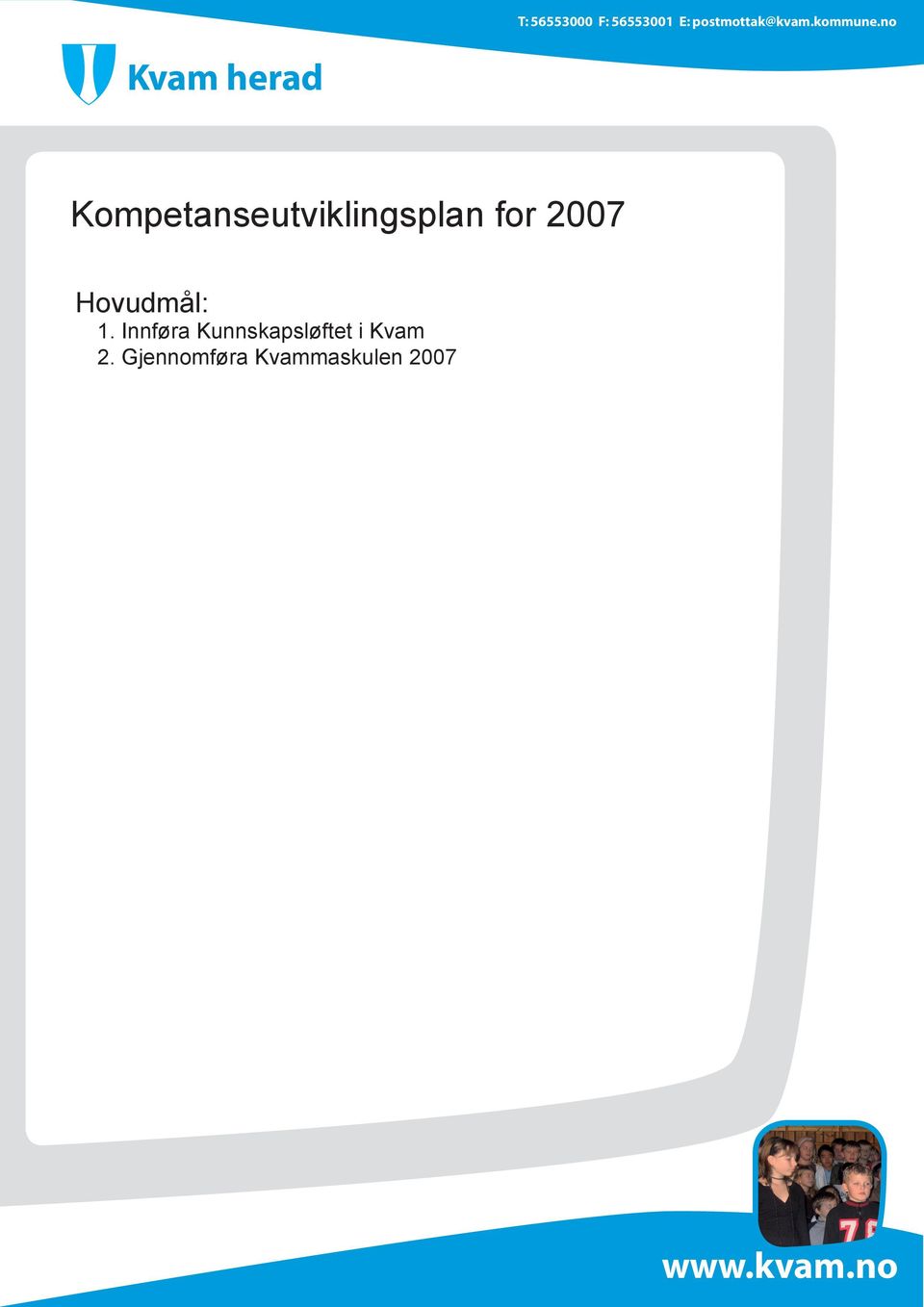 no Kvam herad Kompetanseutviklingsplan for