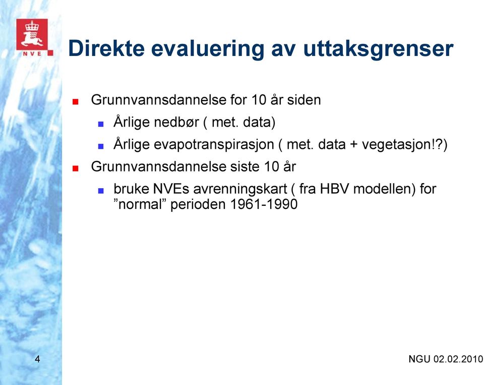 data + vegetasjon!