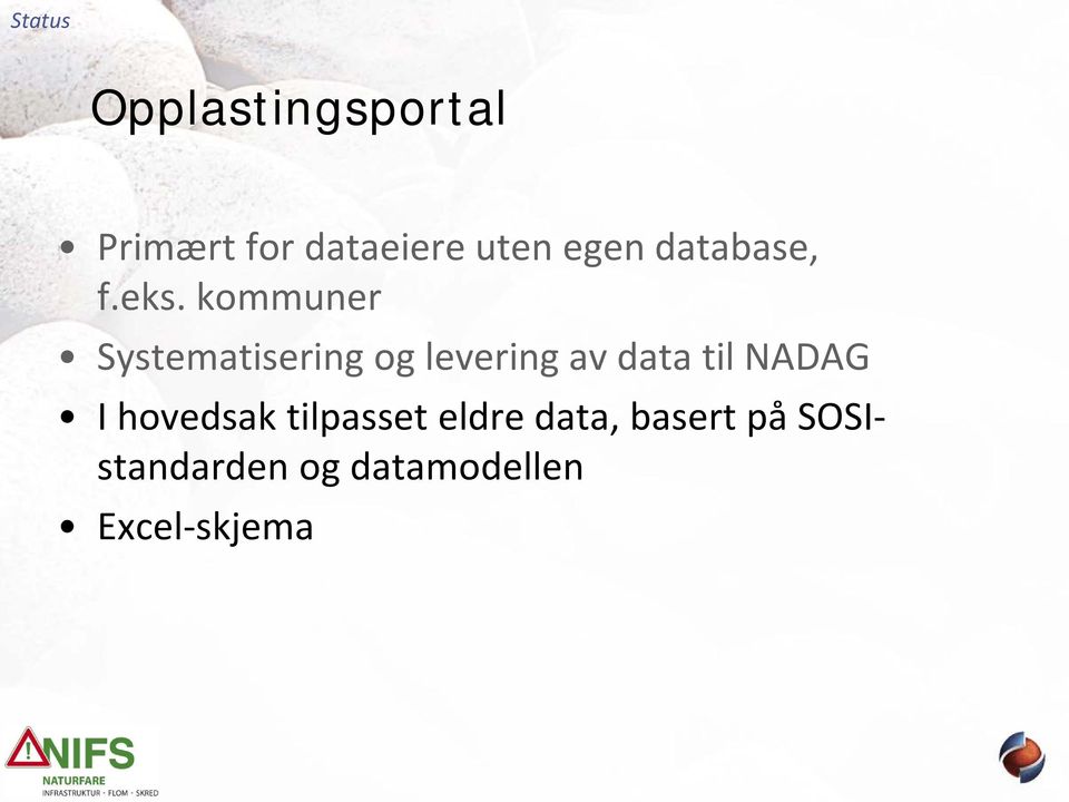 kommuner Systematisering og levering av data til