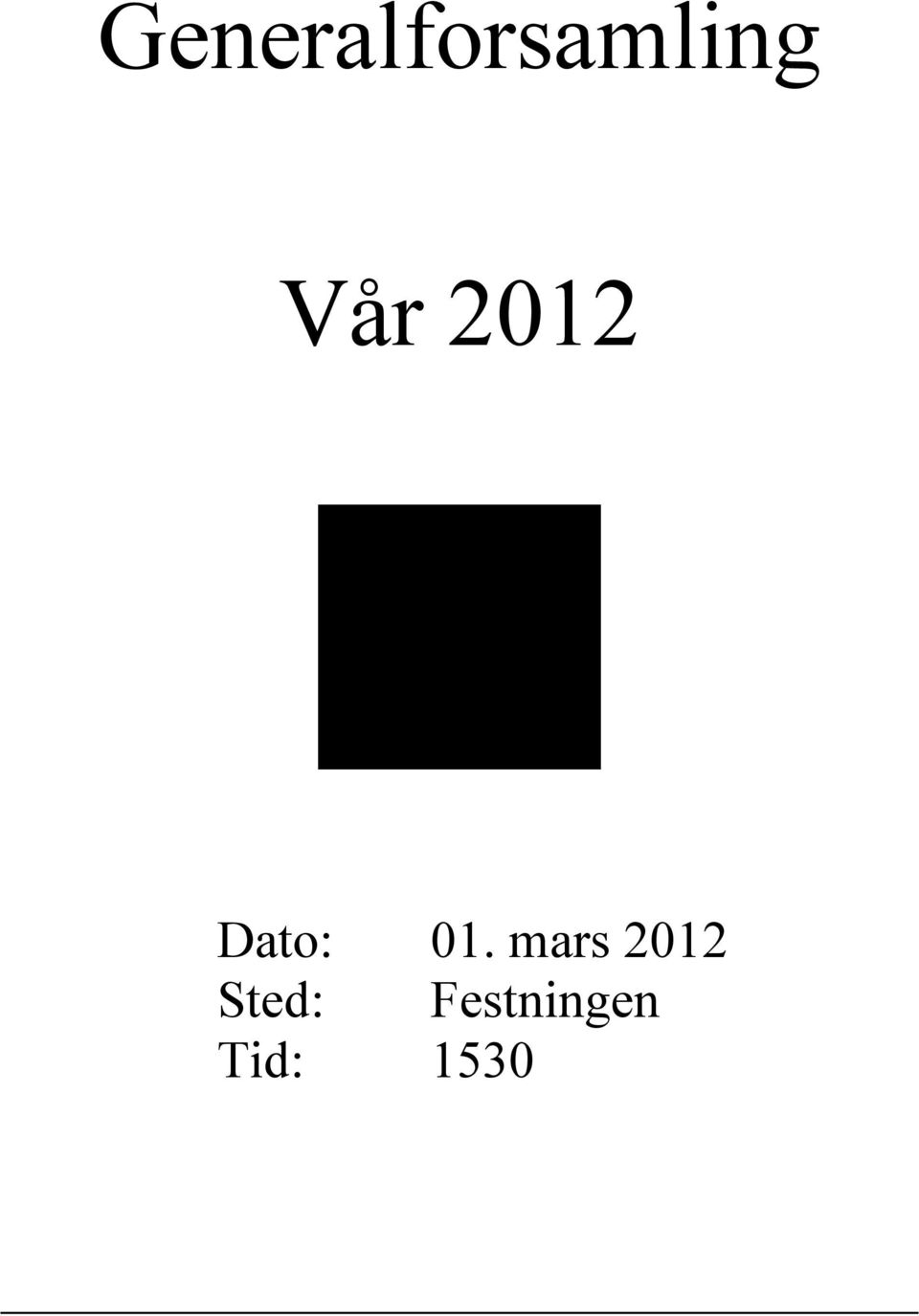 mars 2012 Sted:
