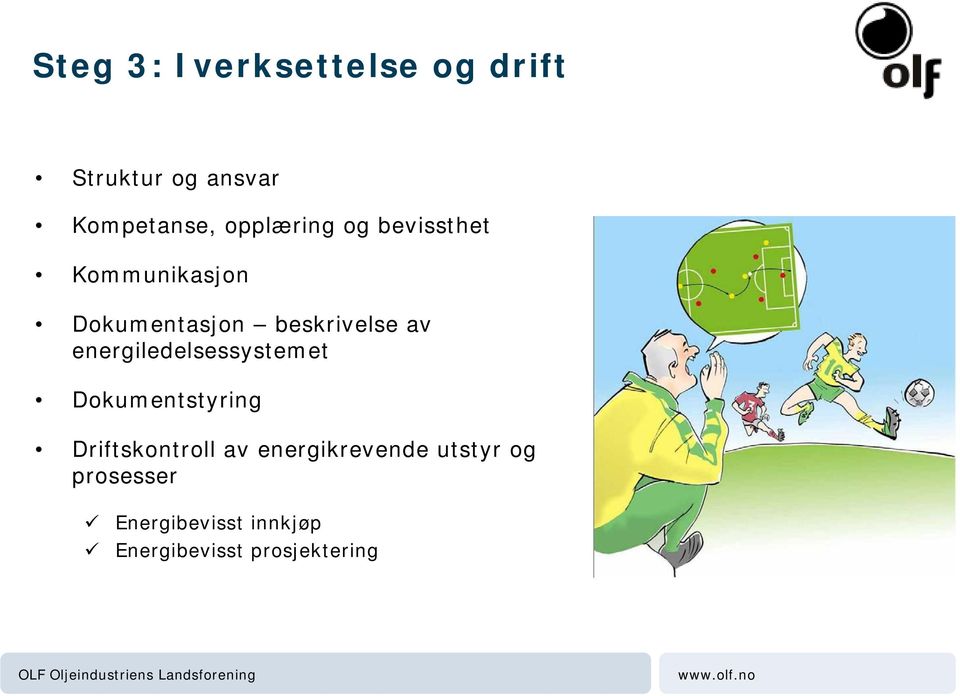 energiledelsessystemet Dokumentstyring Driftskontroll av