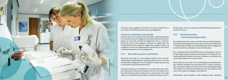Instruks for administrerende direktør De fleste styrene i de regionale helseforetakene og helseforetakene har fastsatt instruks for daglig leder (Helseforetaksloven 29).
