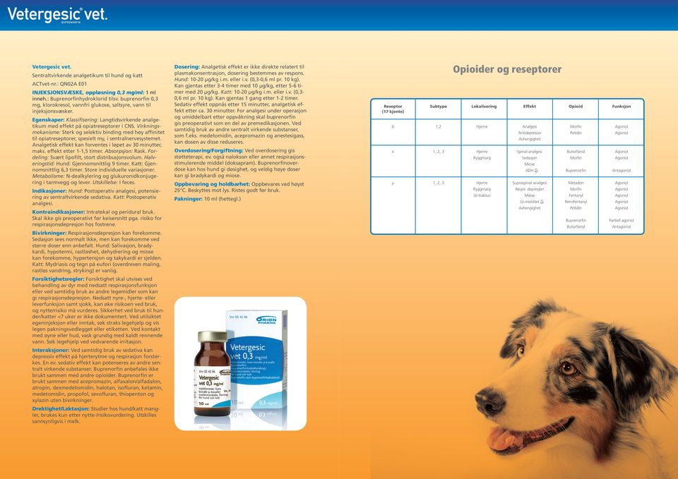Langtidsvirkende opioid til hund og katt - PDF Gratis nedlasting