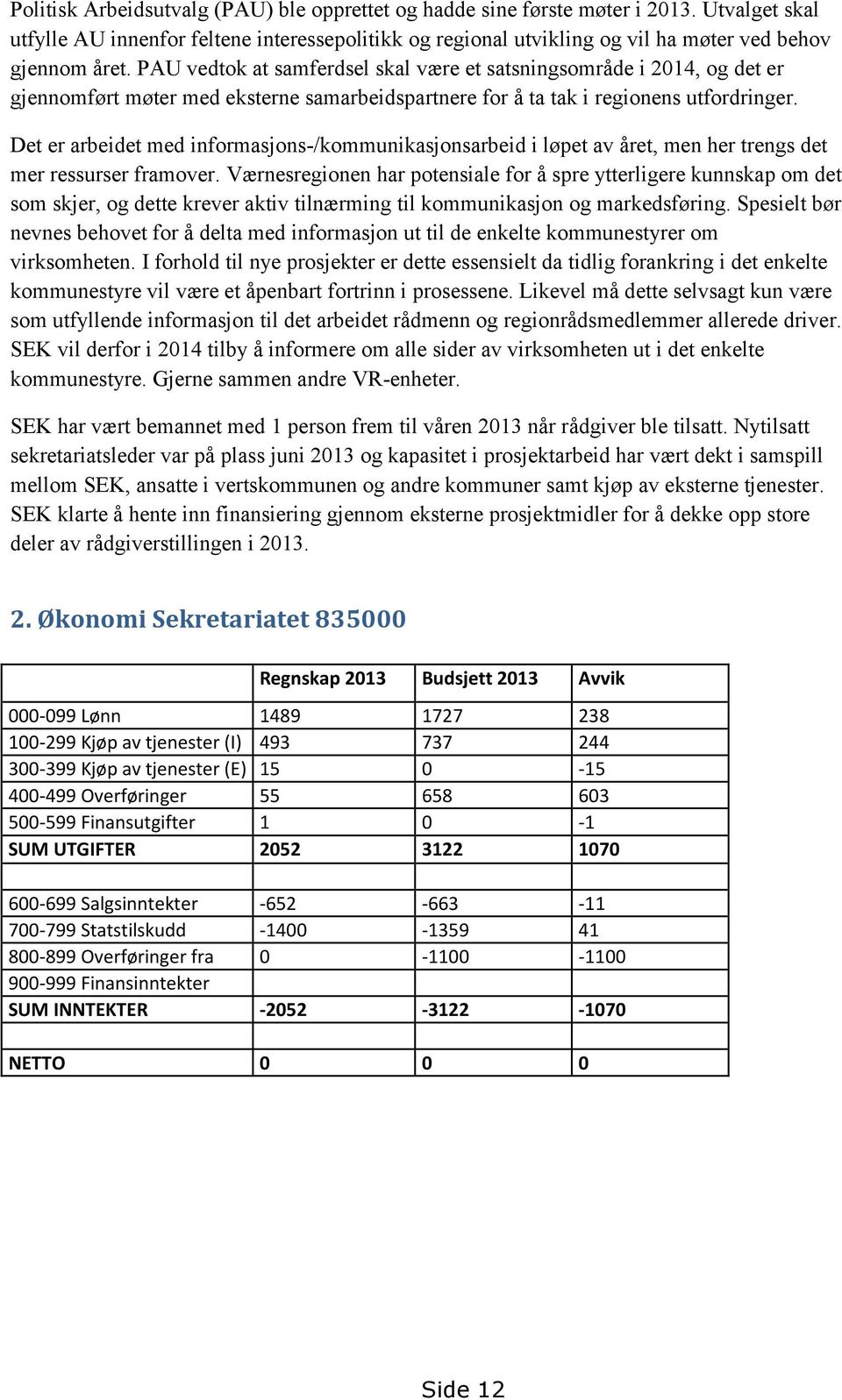 Det er arbeidet med informasjons-/kommunikasjonsarbeid i løpet av året, men her trengs det mer ressurser framover.