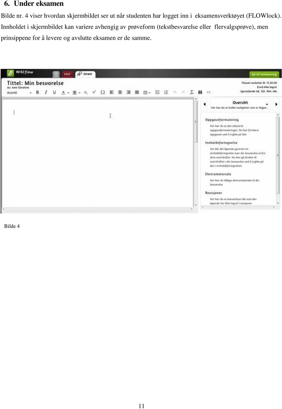 eksamensverktøyet (FLOWlock).