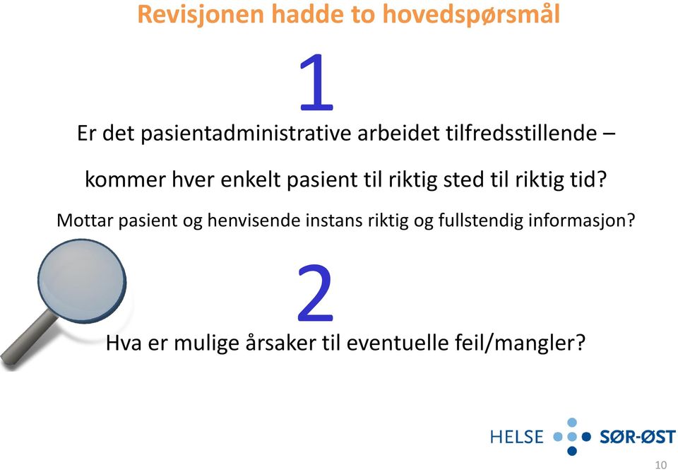 til riktig tid?