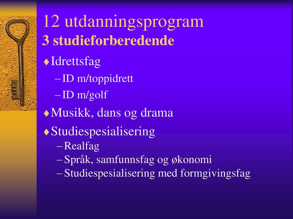 og drama Studiespesialisering Realfag Språk,