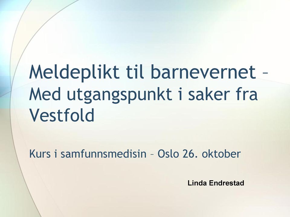 Vestfold Kurs i