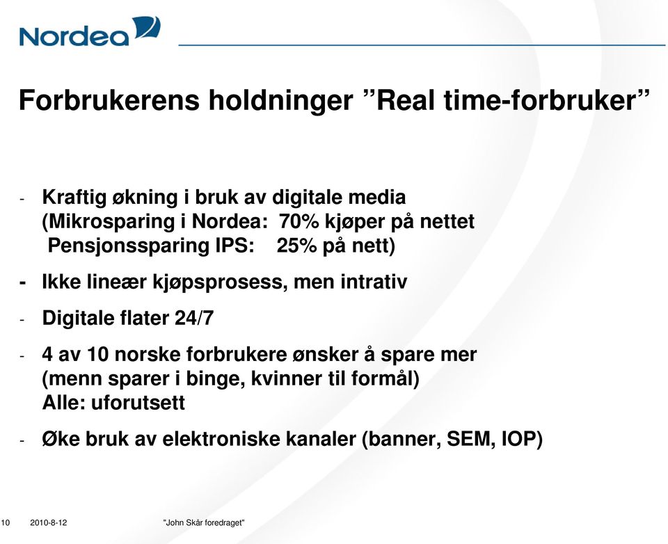 kjøpsprosess, men intrativ - Digitale flater 24/7-4 av 10 norske forbrukere ønsker å spare mer