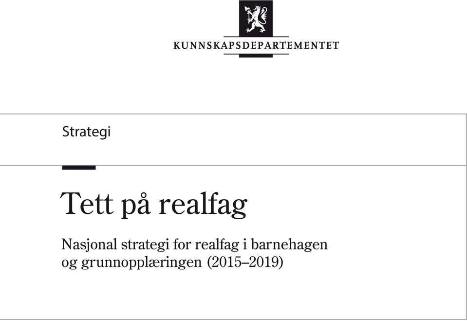 realfag i barnehagen og