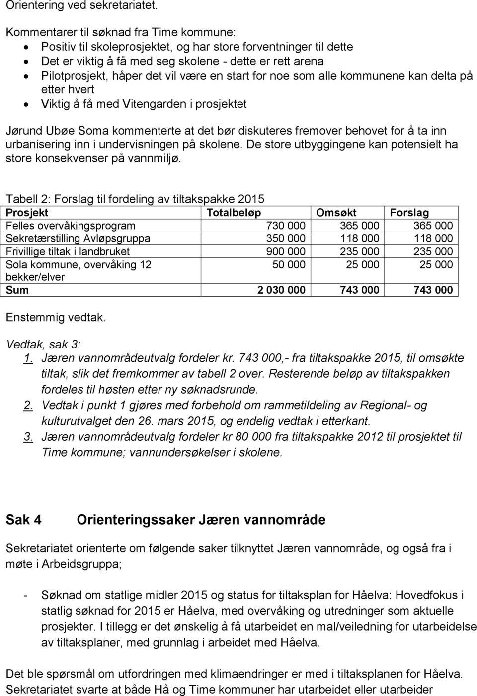 en start for noe som alle kommunene kan delta på etter hvert Viktig å få med Vitengarden i prosjektet Jørund Ubøe Soma kommenterte at det bør diskuteres fremover behovet for å ta inn urbanisering inn