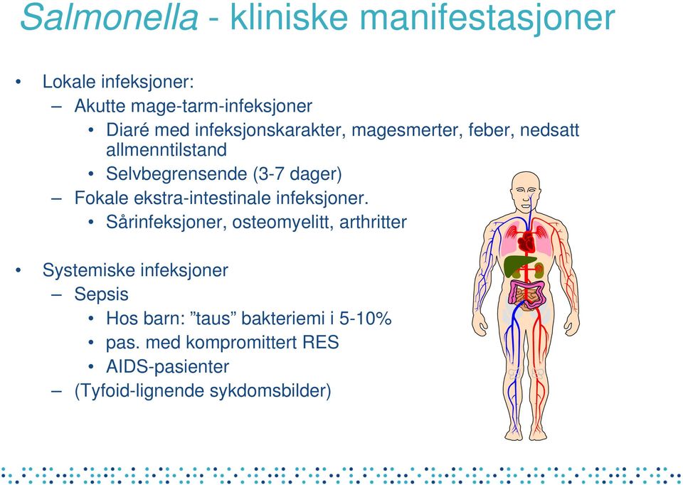 ekstra-intestinale infeksjoner.