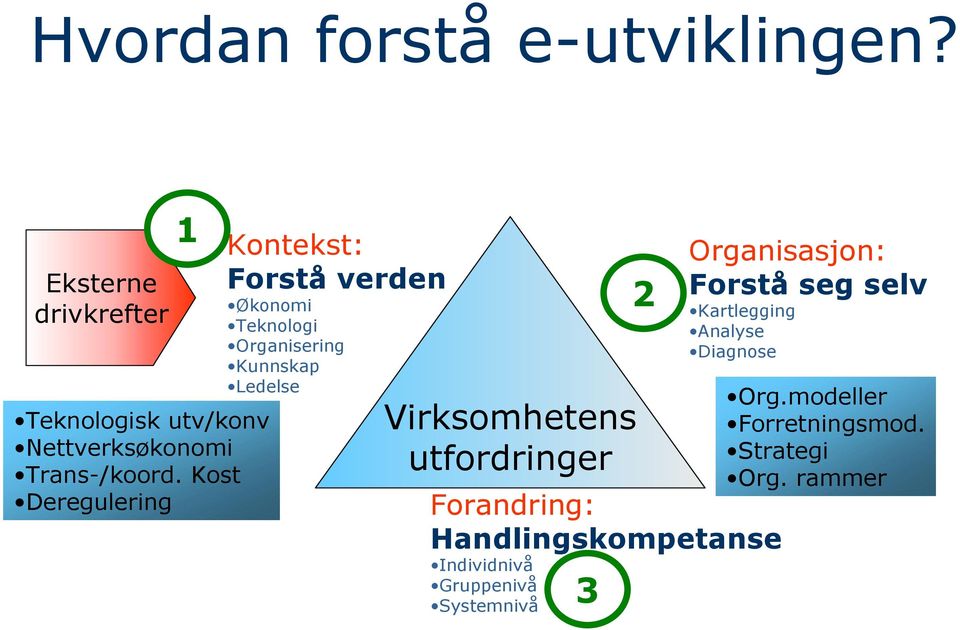 Kost Deregulering Kontekst: Forstå verden Økonomi Teknologi Organisering Kunnskap Ledelse