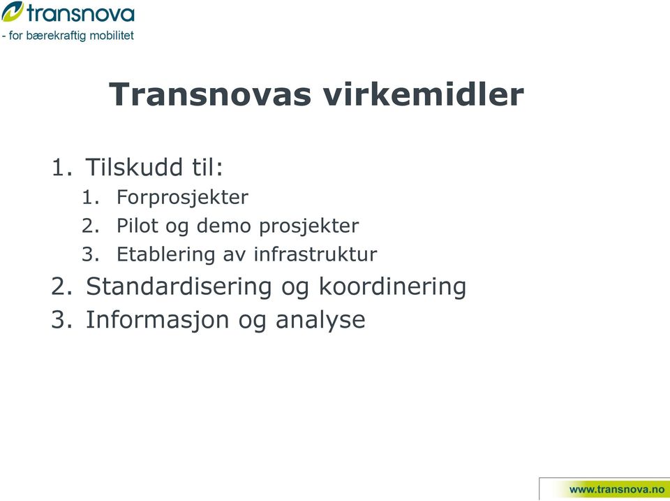 Etablering av infrastruktur 2.