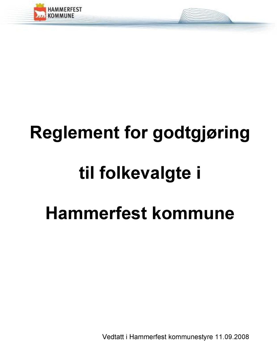 Hammerfest kommune Vedtatt