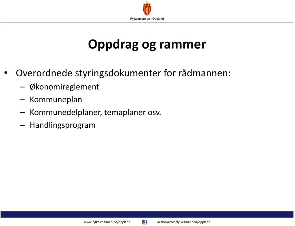 Økonomireglement Kommuneplan