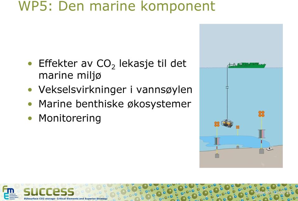 Vekselsvirkninger i vannsøylen Marine