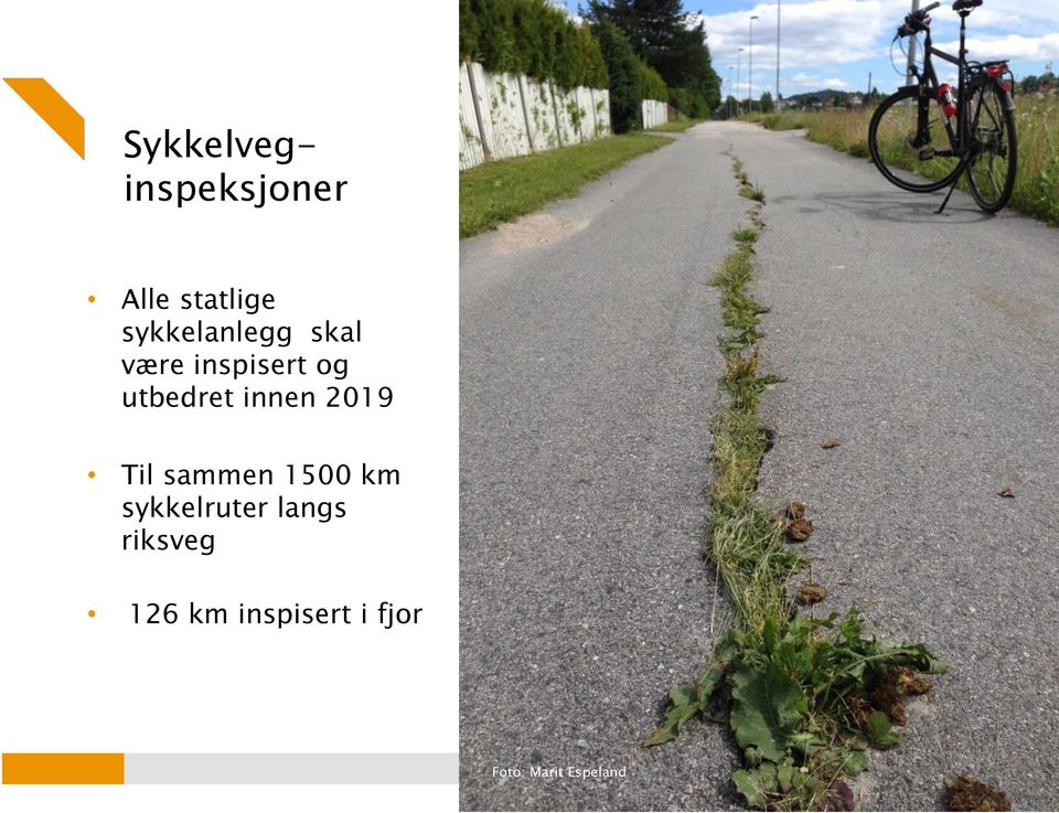 innen 2019 Til sammen 1500 km sykkelruter