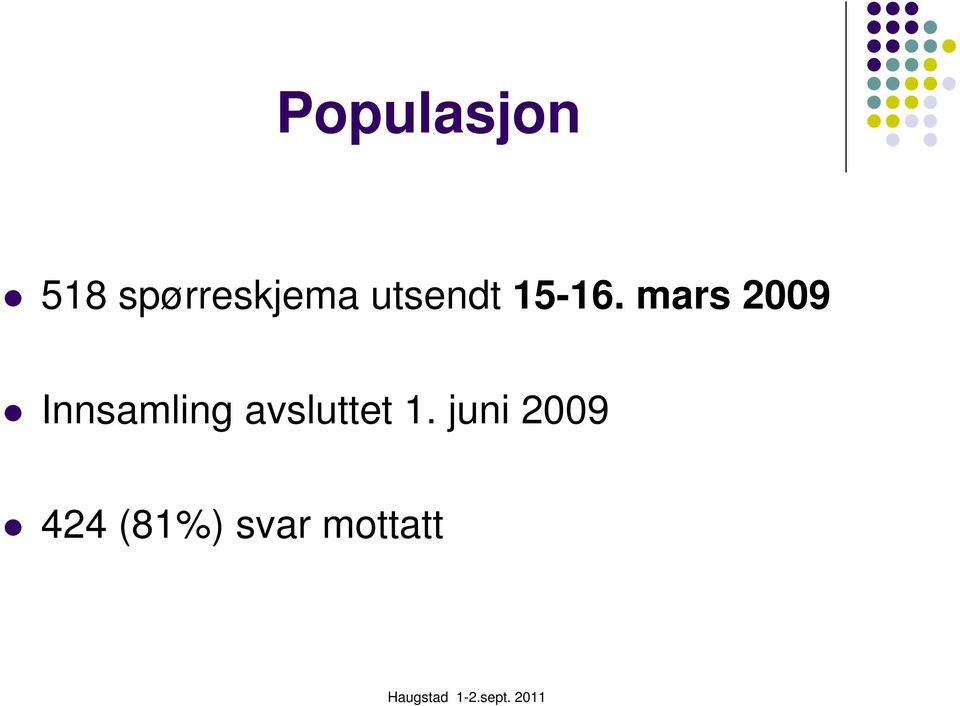 mars 2009 Innsamling