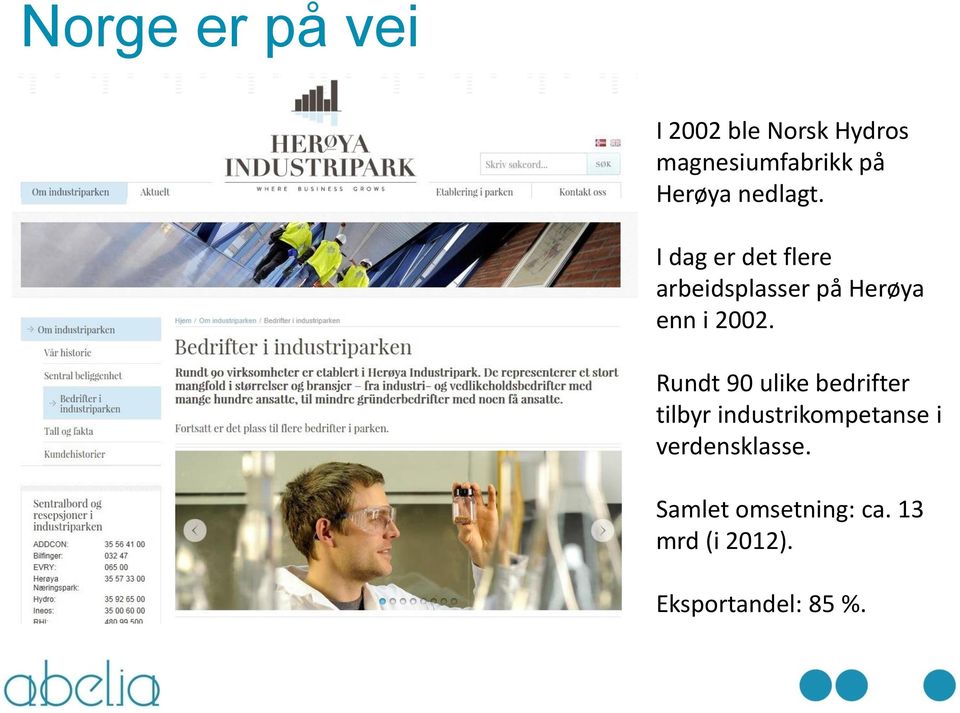 I dag er det flere arbeidsplasser på Herøya enn i 2002.