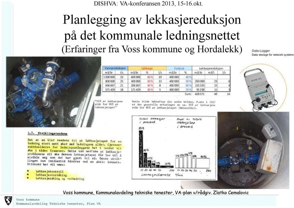 ledningsnettet (Erfaringer fra og Hordalekk),