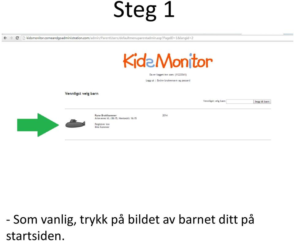 bildet av barnet