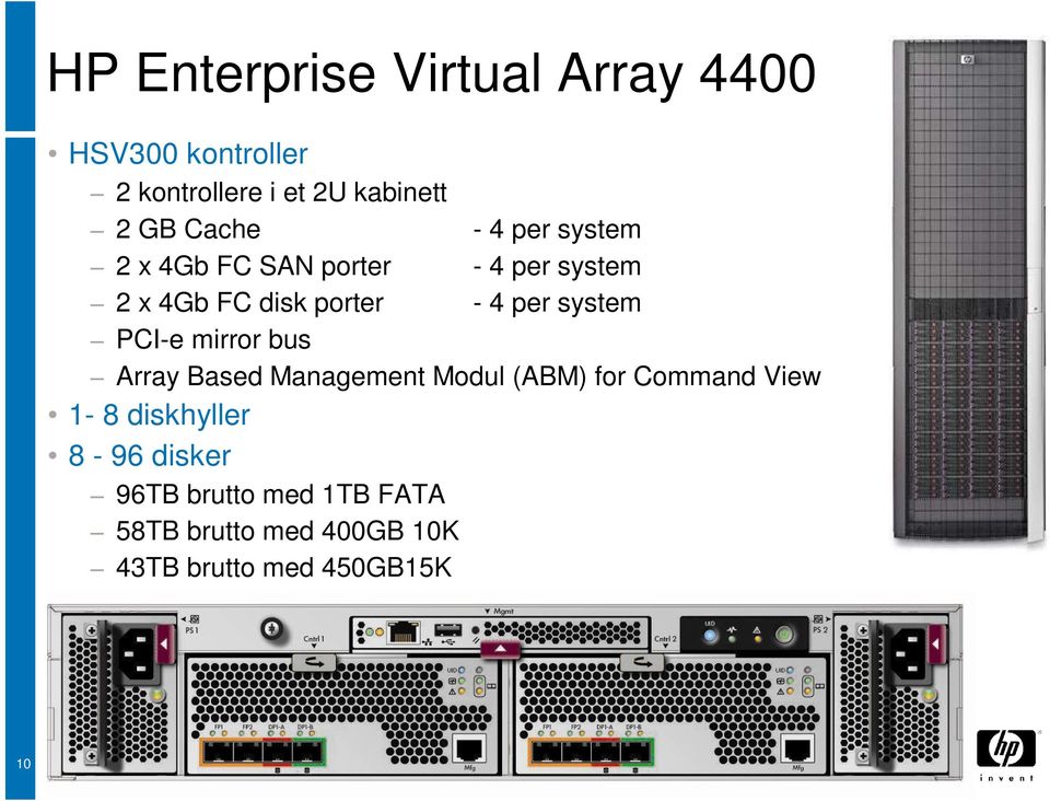 system PCI-e mirror bus Array Based Management Modul (ABM) for Command View 1-8