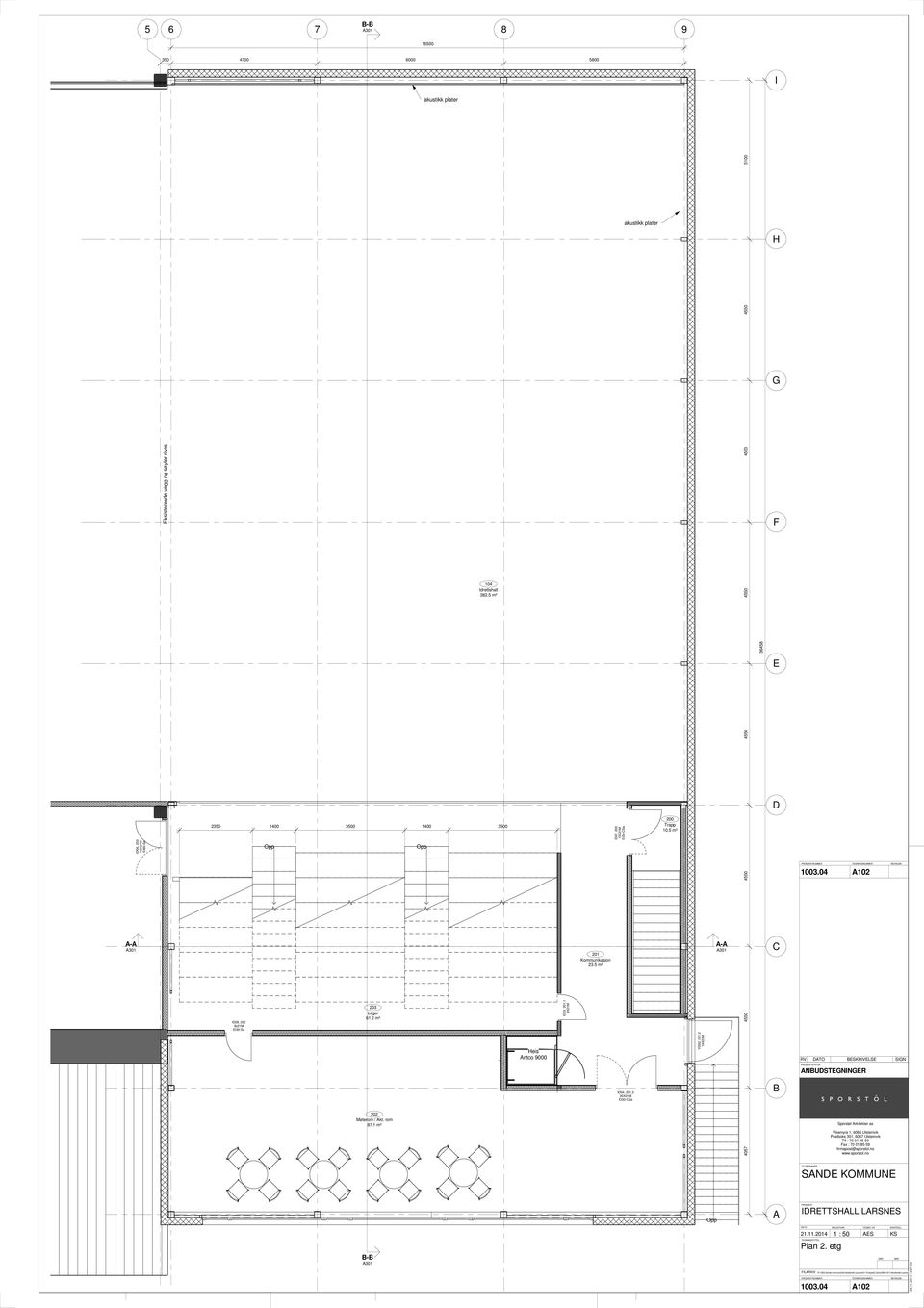 203 18X21M EI60Sa A102 AA A301 201 Kommunikasjon 23.5 m² AA A301 C ID09. 202 9x21M EI30Sa 203 Lager 61.2 m² ID03. 201.1 9X21M Heis Aritco 9000 YD02.