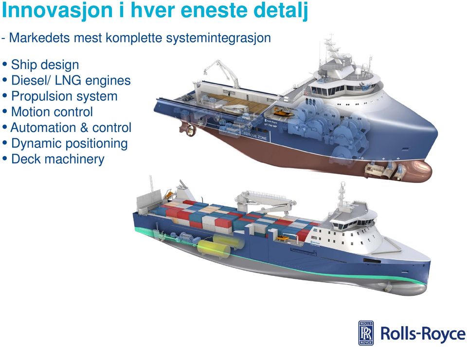 LNG engines Propulsion system Motion control