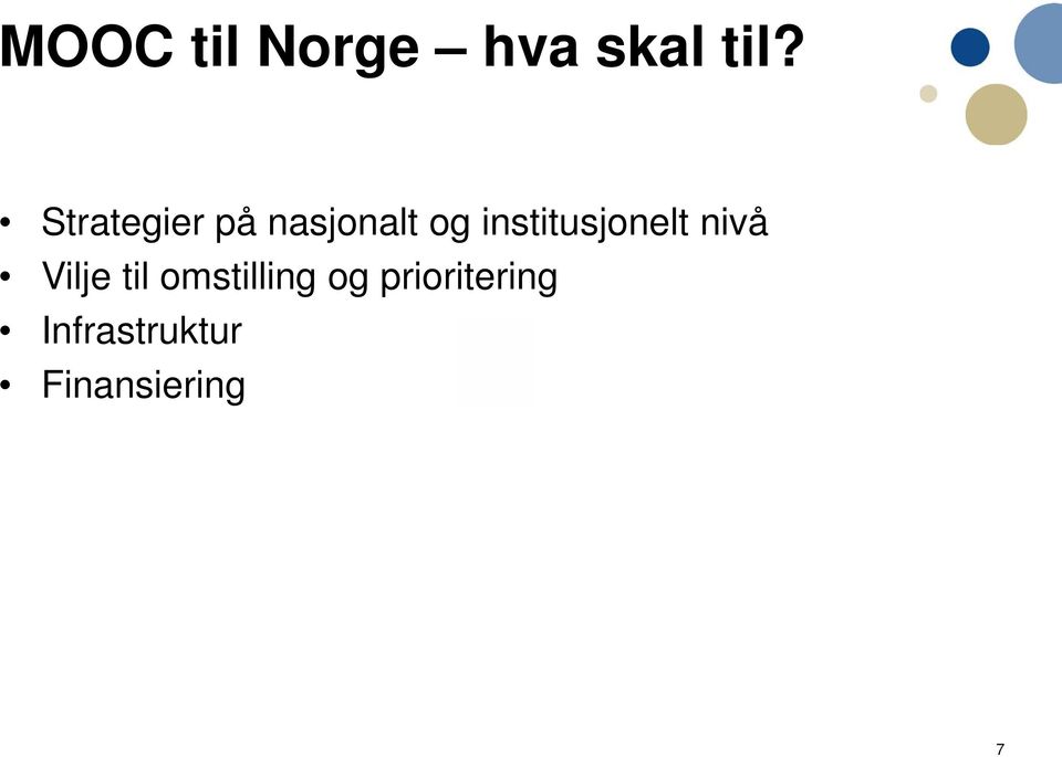 institusjonelt nivå Vilje til