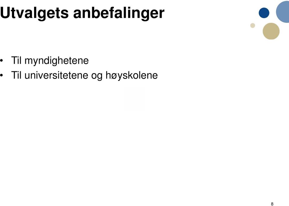 myndighetene Til