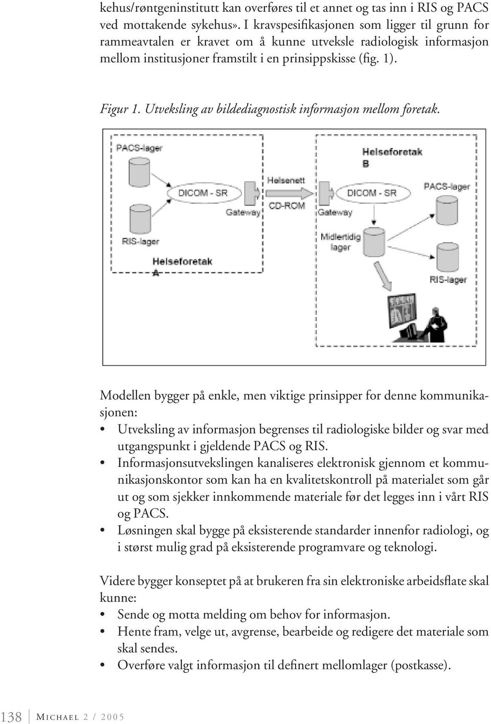 Utveksling av bildediagnostisk informasjon mellom foretak.