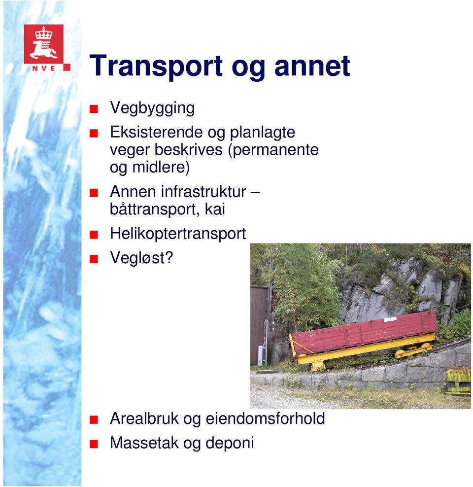 Annen infrastruktur båttransport, kai