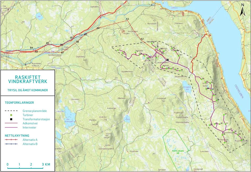 Turbiner Transformatorstasjon Adkomstvei