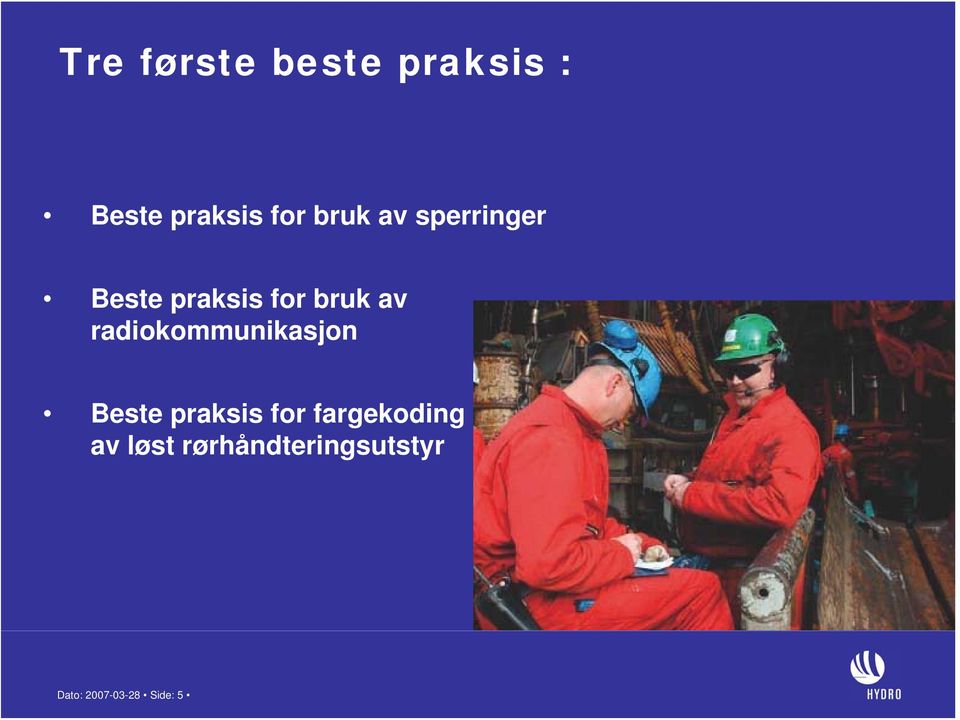 radiokommunikasjon Beste praksis for