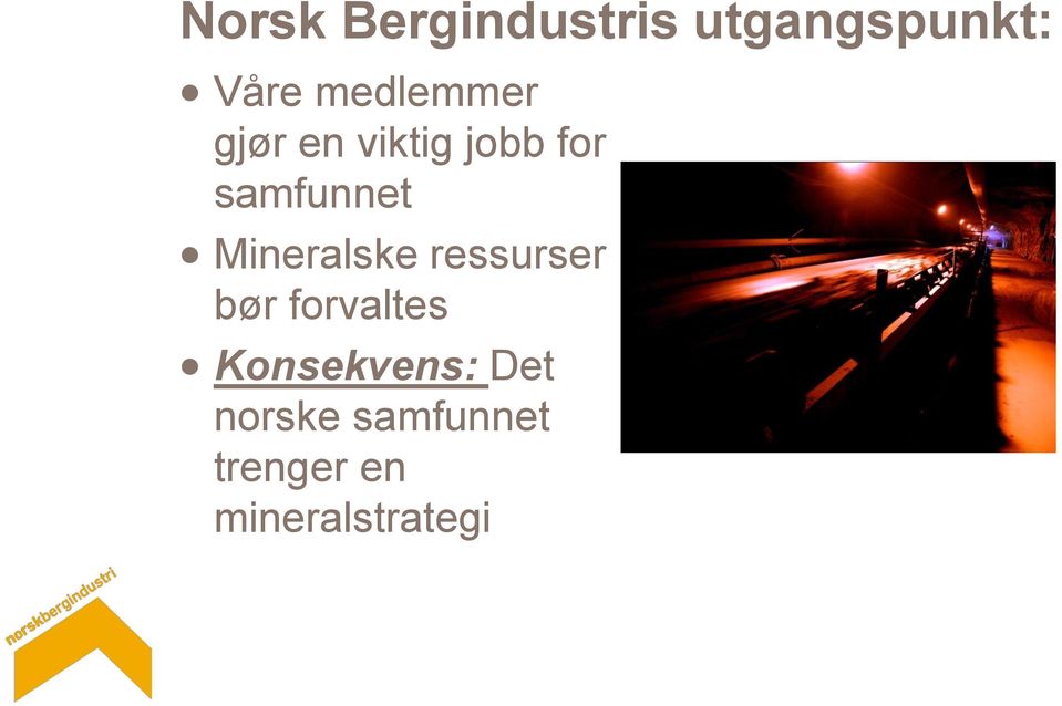 Mineralske ressurser bør forvaltes