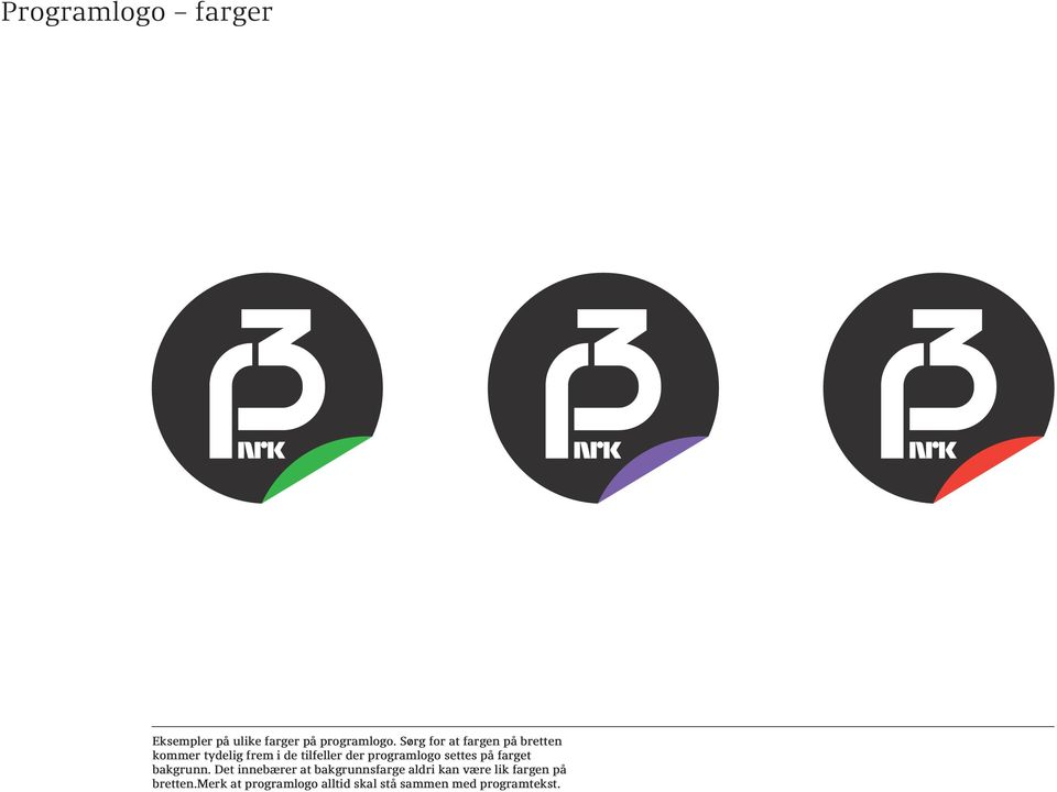 programlogo settes på farget bakgrunn.