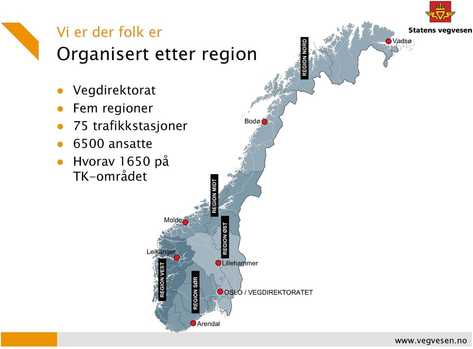 regioner 75 trafikkstasjoner