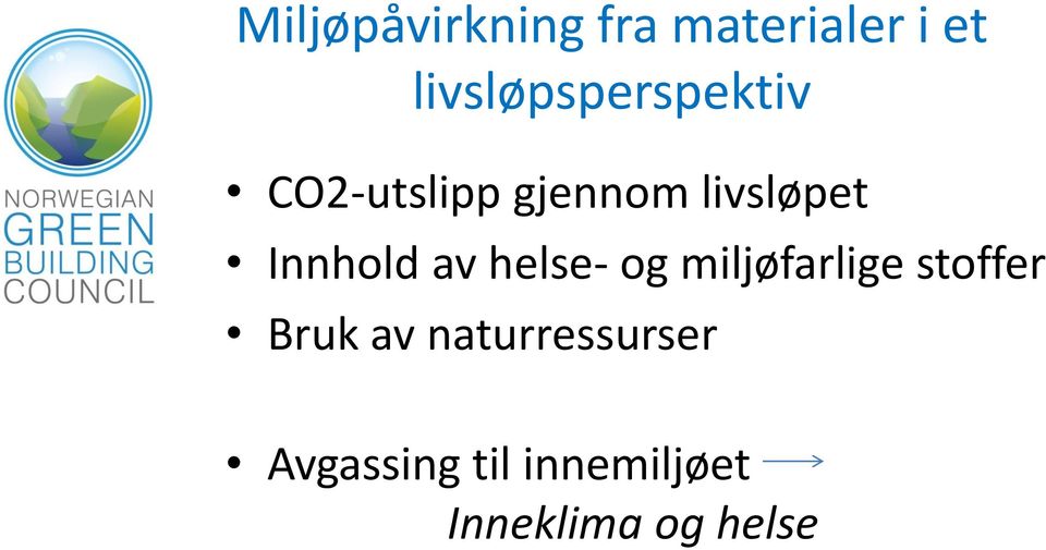 Innhold av helse- og miljøfarlige stoffer Bruk