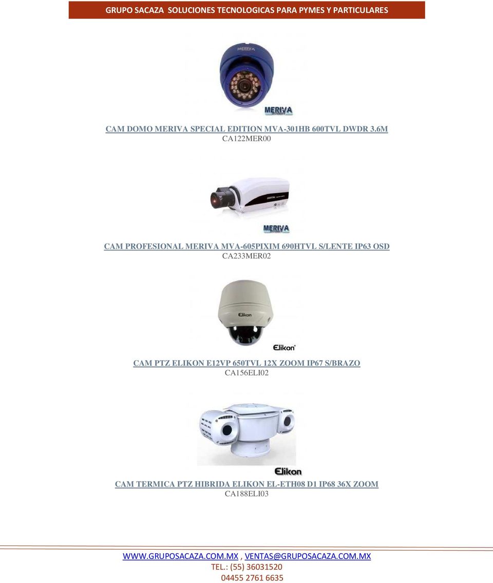 IP63 OSD CA233MER02 CAM PTZ ELIKON E12VP 650TVL 12X ZOOM IP67