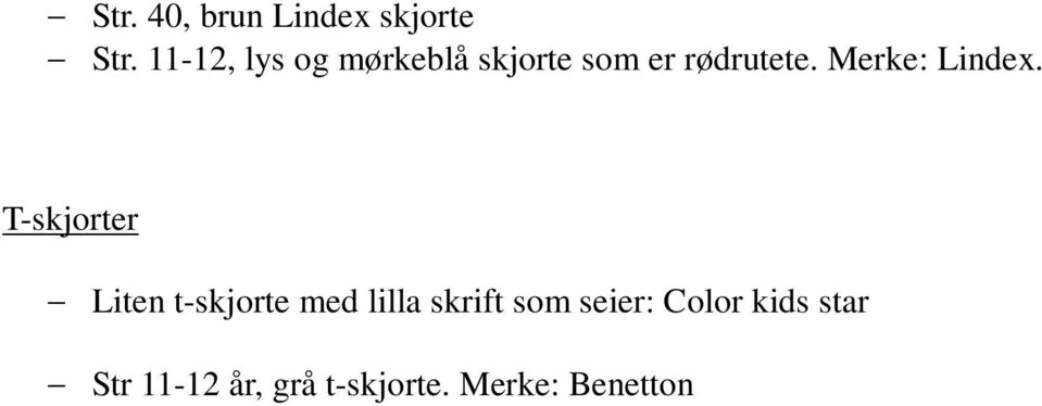 Merke: Lindex.